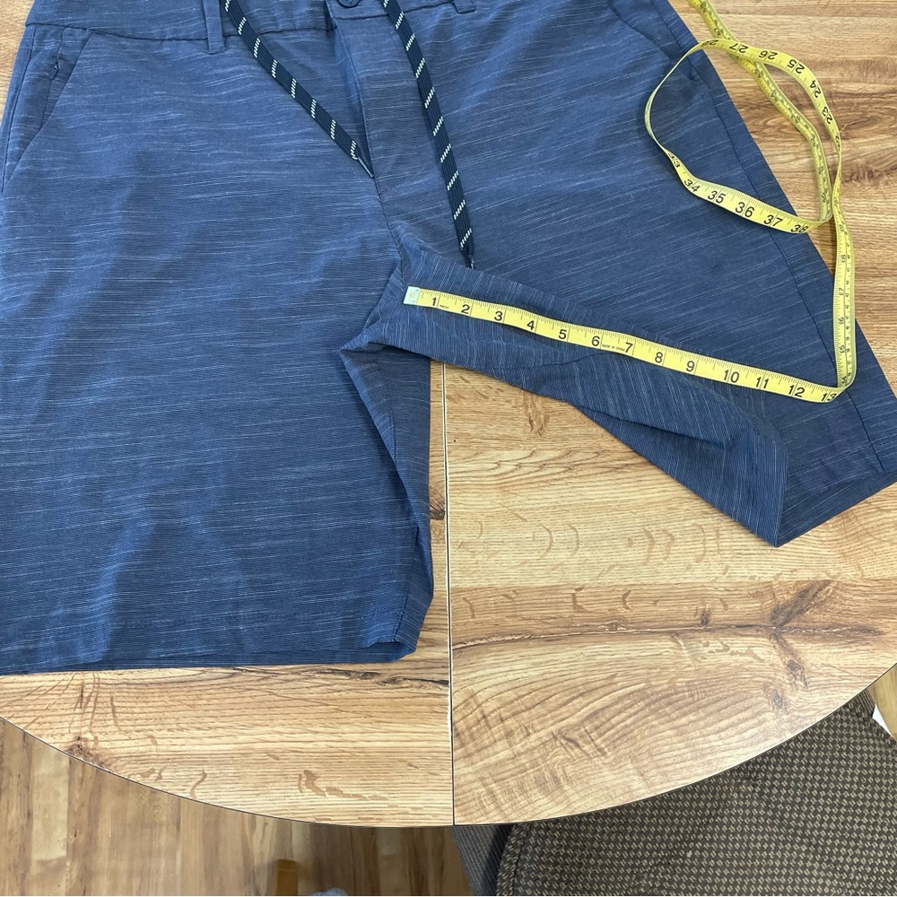 Men's Blue Shorts with Drawstring - Picture 5 of 6